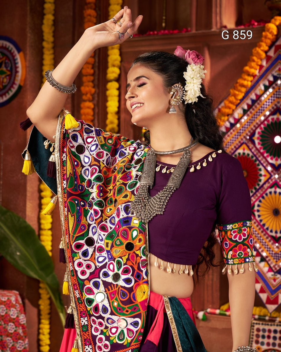 Elegant Mirror Embellished Lehenga Choli G 859