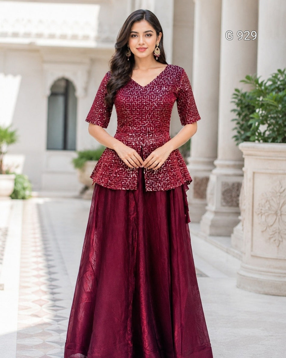 Embroidered Blouse Lehenga Choli Collection - G 929