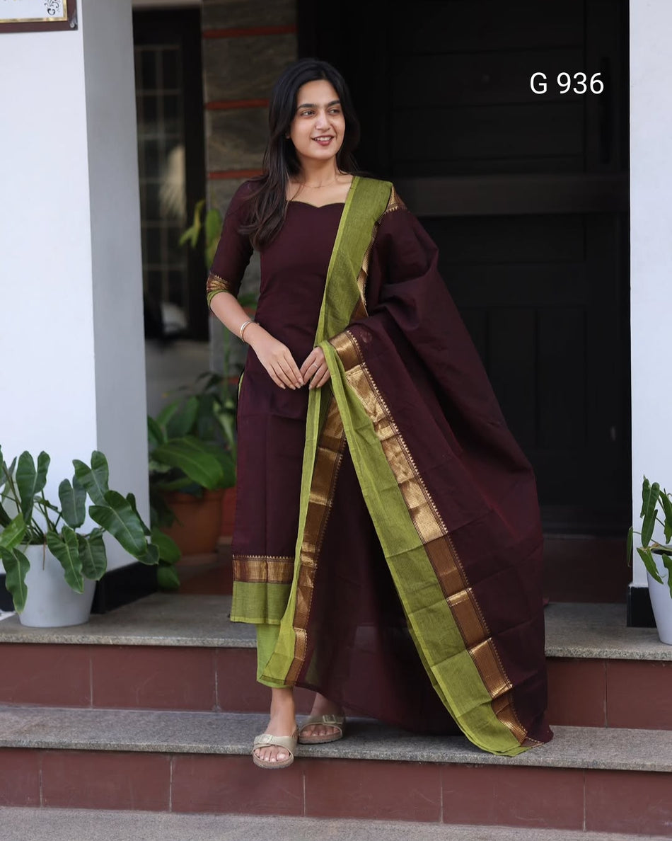 Comfortable Kanchi Cotton Kurta Collection - G 936